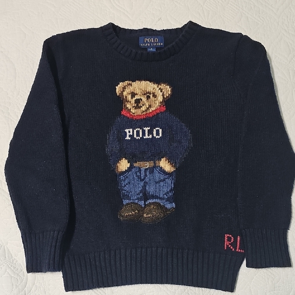Ralph Lauren Navy Knit Sweater